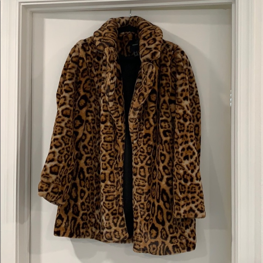 Cheetah print coat